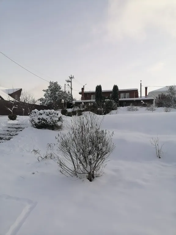 Дом на берегу реки с баней на дровах