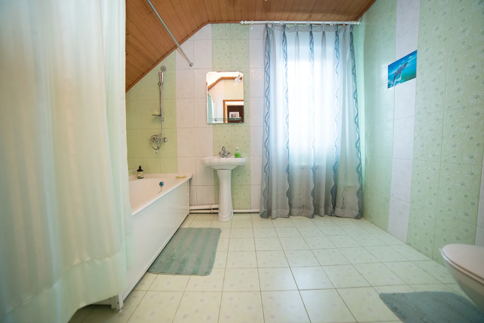ванная комната  зеленой комнаты