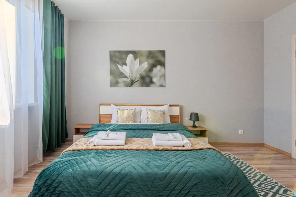 Апартаменты с красивым видом на залив, гостиничный сервис, бесконтактно