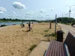 Благоустроенный пляж на Юрасовском озере