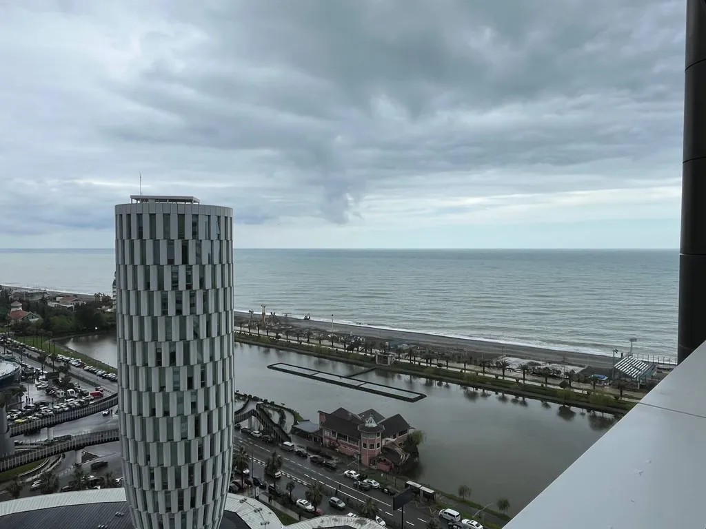 Квартира Квартира Апартамент с видом на первой линии моря в 5 звездочном Апарт-отеле — Батуми