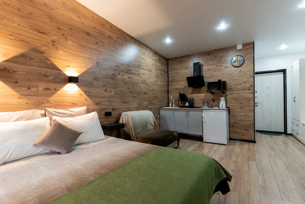 Апартаменты студия №3 с видом на горы