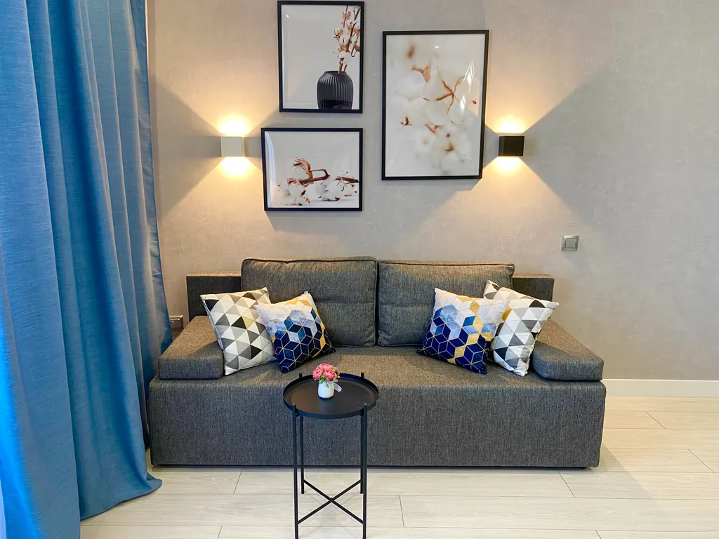 Студия с дизайнерским ремонтом рядом с морем в новом ЖК Летний