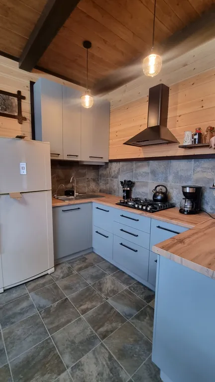 Новый дом с финской сауной, террасой и видом на гору Змейка