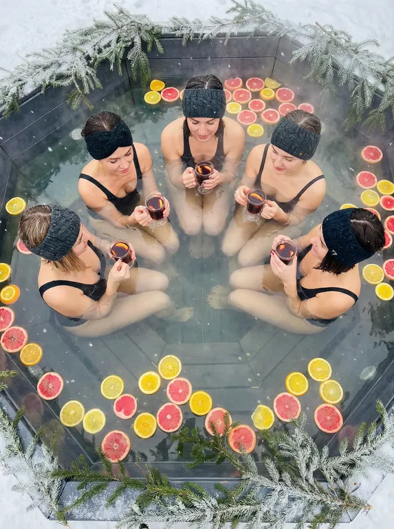 Коттедж Дом с баней и чаном у леса — Дубна