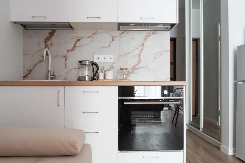 Стильная студия с видом на горы