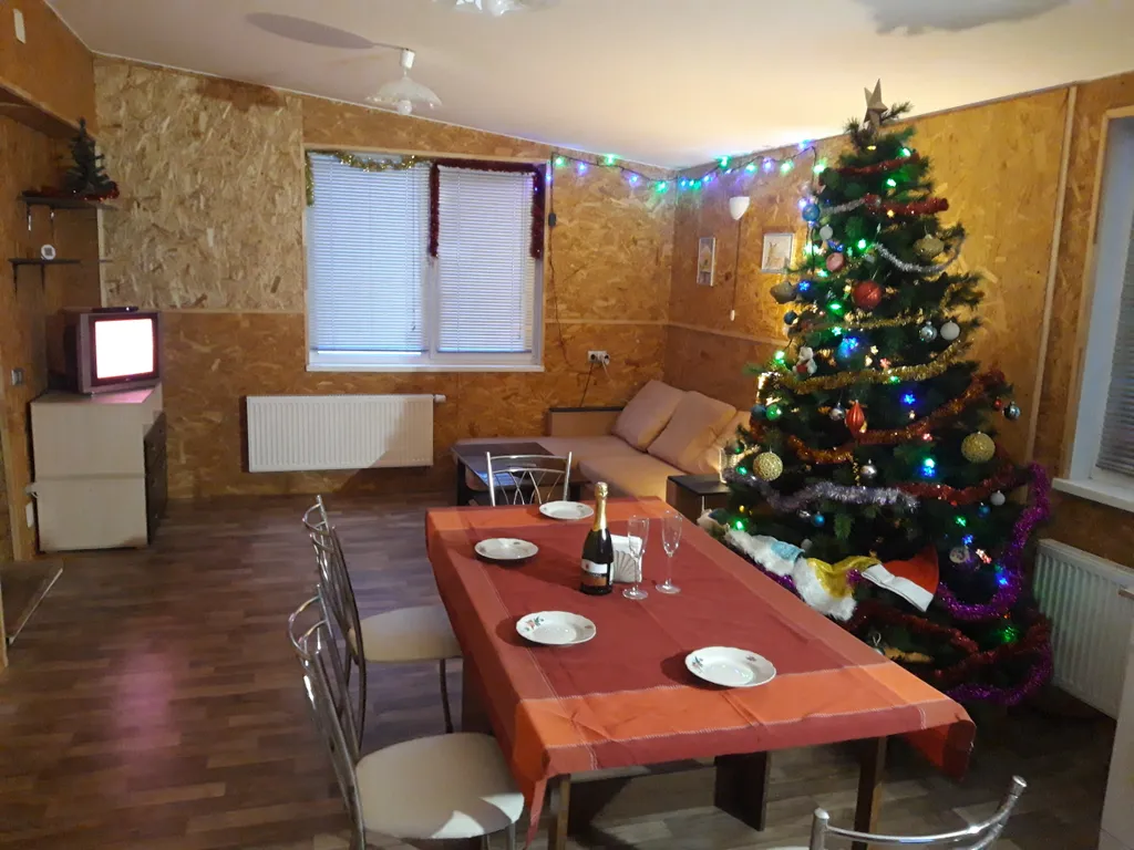 Дом с зоной отдыха на зимние каникулы на природе