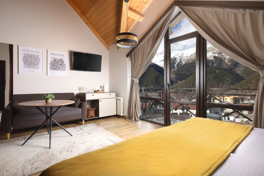 Квартира Квартира Супериор гранд с балконом и видом на горы — Архыз