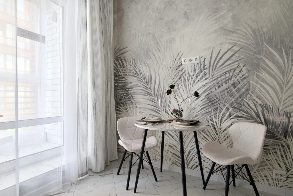 Прекрасная стильная квартира Инь янь