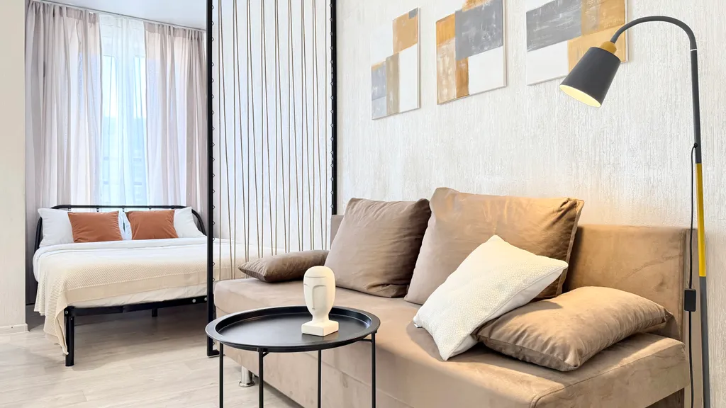 Квартира Квартира Hugge Place | Уютная студия у Аквапарка с Wi-Fi — Новосибирск