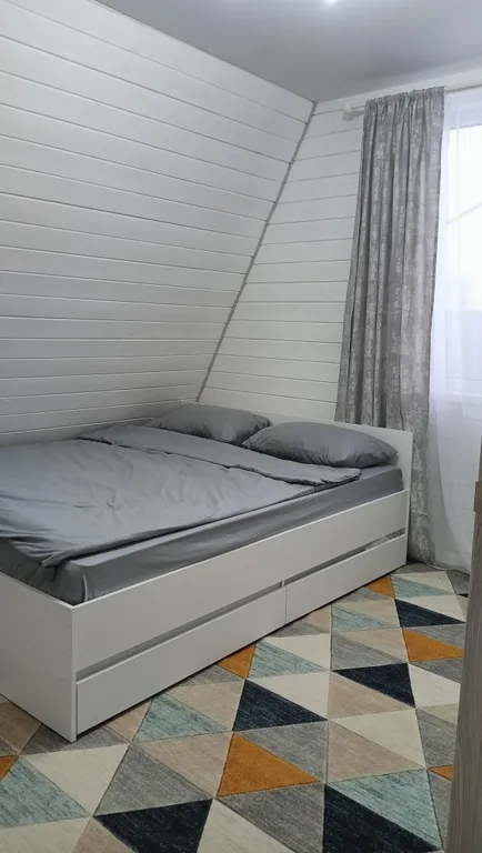 Новый дом a-frame с баней на дровах