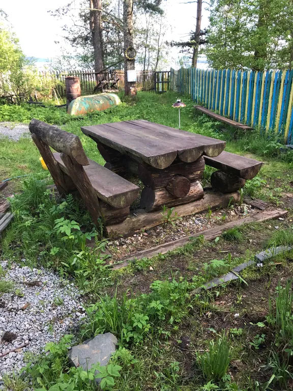 Квартира Солнышко в деревянном доме на самом берегу Онежского озера