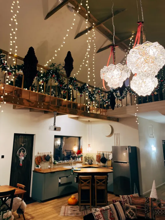 Дом с сауной и купелью с шикарным видом на озеро