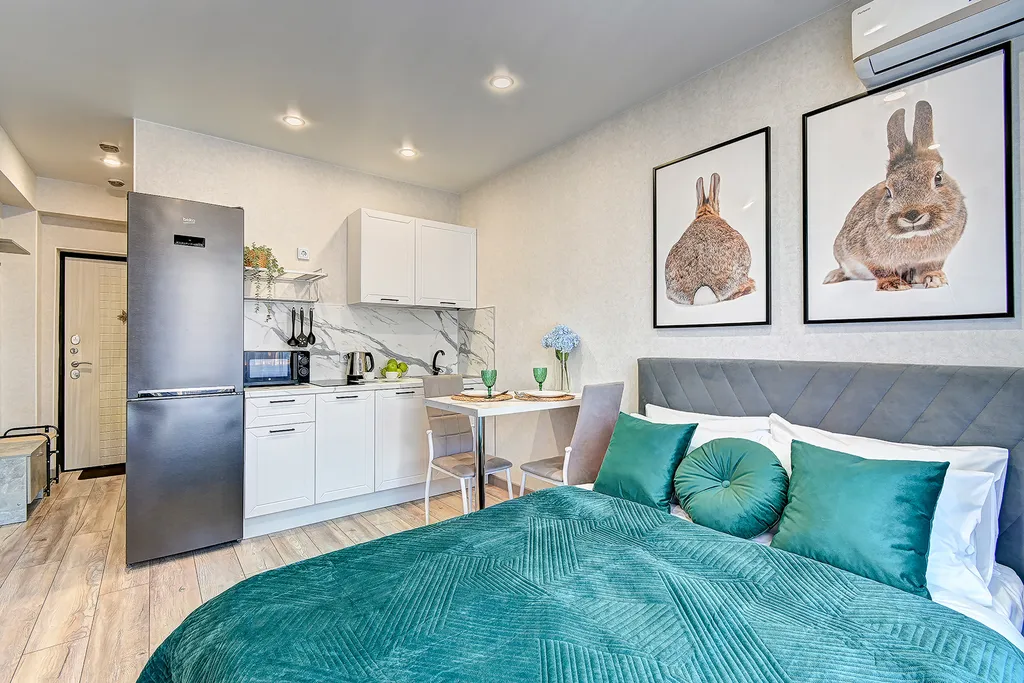 Уютная студия с видом на море