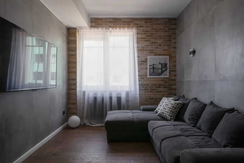 Просторная лофт-евродвушка Городской Лофт c балконом на набережной