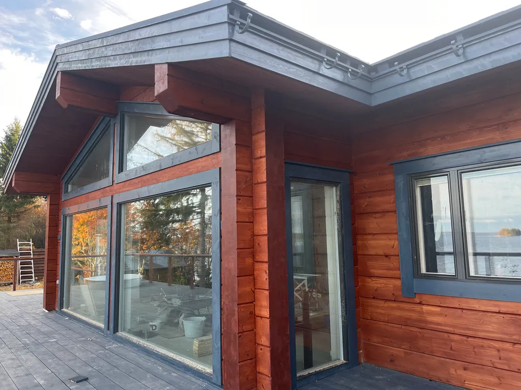 Paradise: Дом с тремя спальнями и сауной на озере