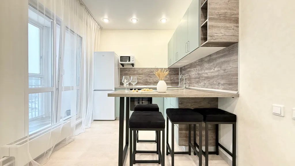 Квартира Hugge Place | Стильная студия у Аквапарка с Wi-Fi — Новосибирск