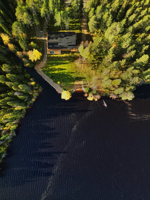 Дом в Карелии с видом на сосновый лес