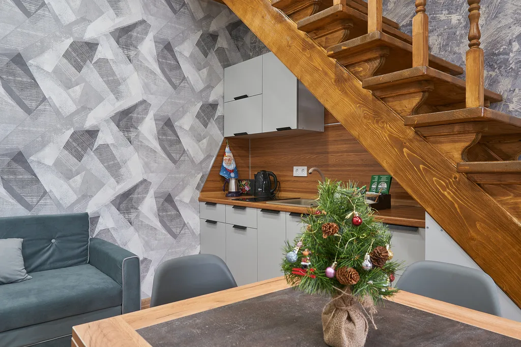 Апартаменты двухуровневые двухкомнатные с кухней (апарт 1)