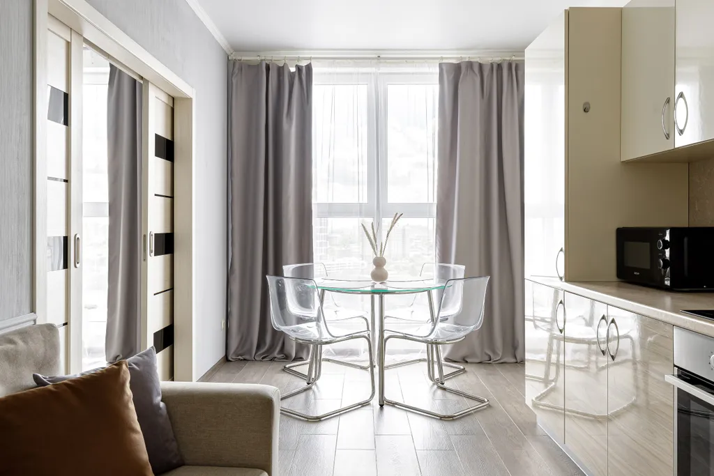 Атмосферная 2-комнатная квартира на 21 этаже