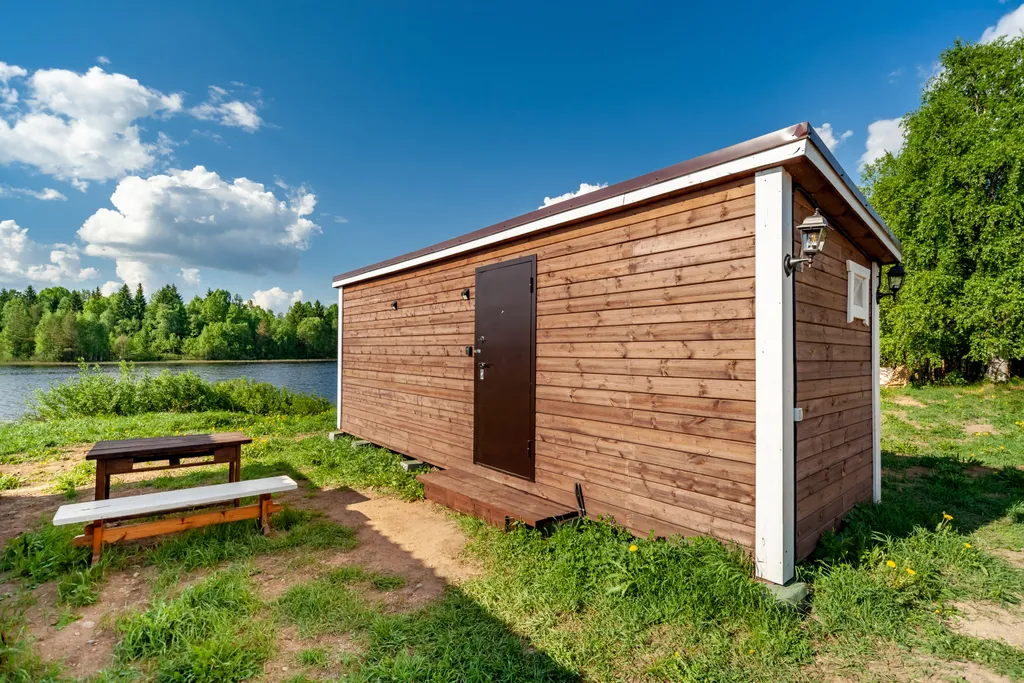 Домик на двоих с панорамным окном №2