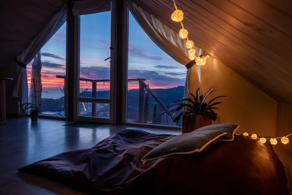 Коттедж Умный дом с кипарисами и видом на море с мансардным этажом — Сочи