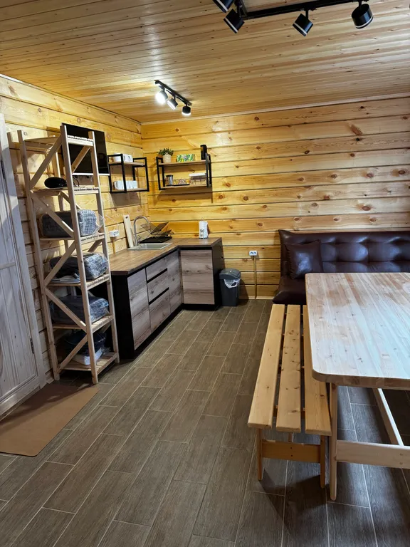 Дом Солнце в горах с баней на территории