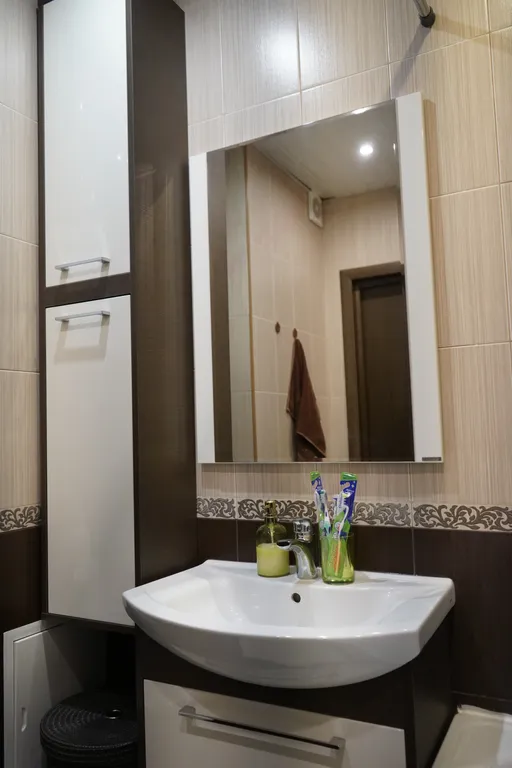 Уютная светлая студия в новостройке с прекрасным видом на город