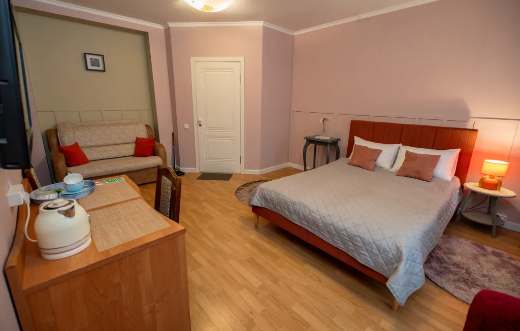 Квартира Квартира 3-местный "Семейный" с двуспальной кроватью и диваном — Ярославль