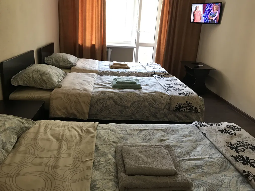 Просторная квартира с 3 отдельными кроватями