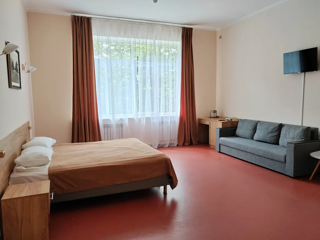 Просторный однокомнатный номер с диваном