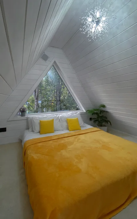 Коттедж А-фрейм коттедж Лимон с бассейном — Прасковеевка