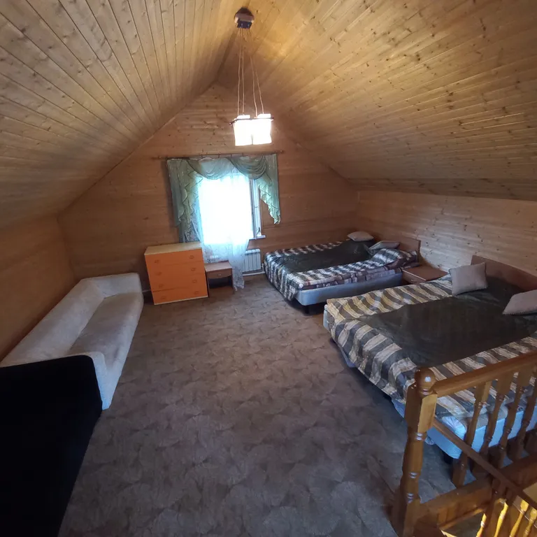 Дом-баня на дровах в деревне