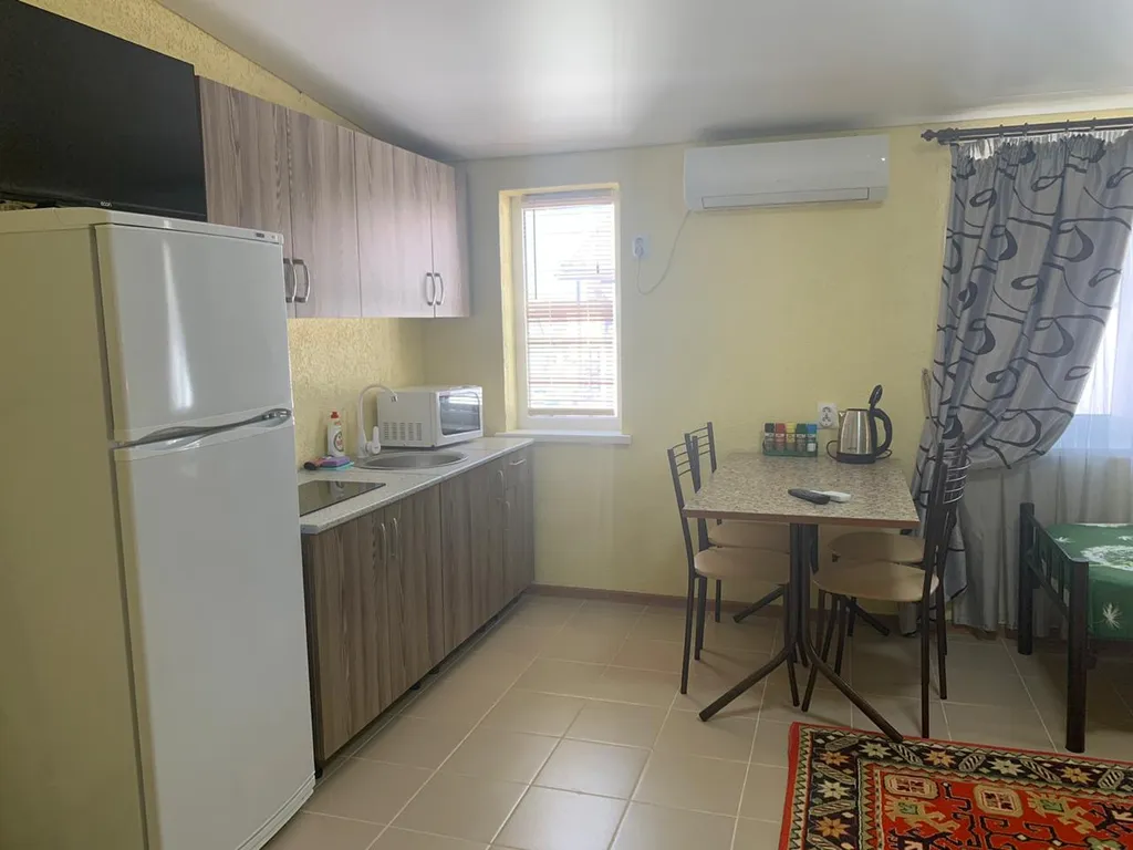 Трехместная студия со своей собственной ванной комнатой и кухней