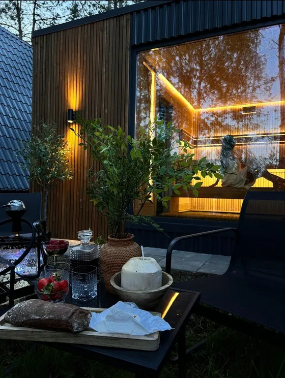 Уютный треугольный VIP дом в 25км от Минска с горячей купелью и баней