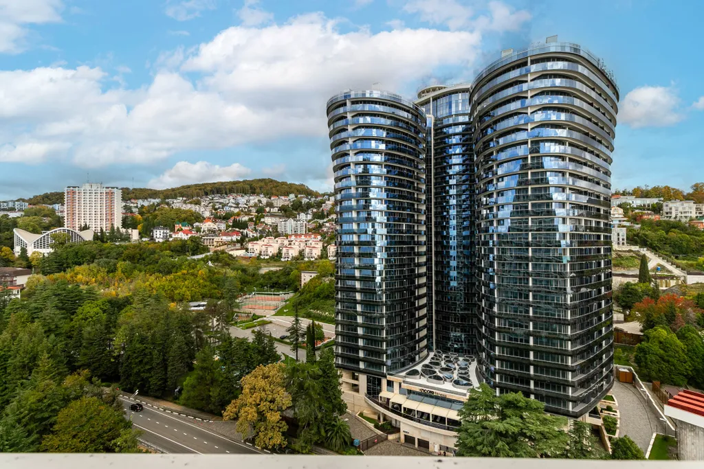 Апартаменты в Актёр Галакси с террасой, 2 спальнями, боковым видом на море