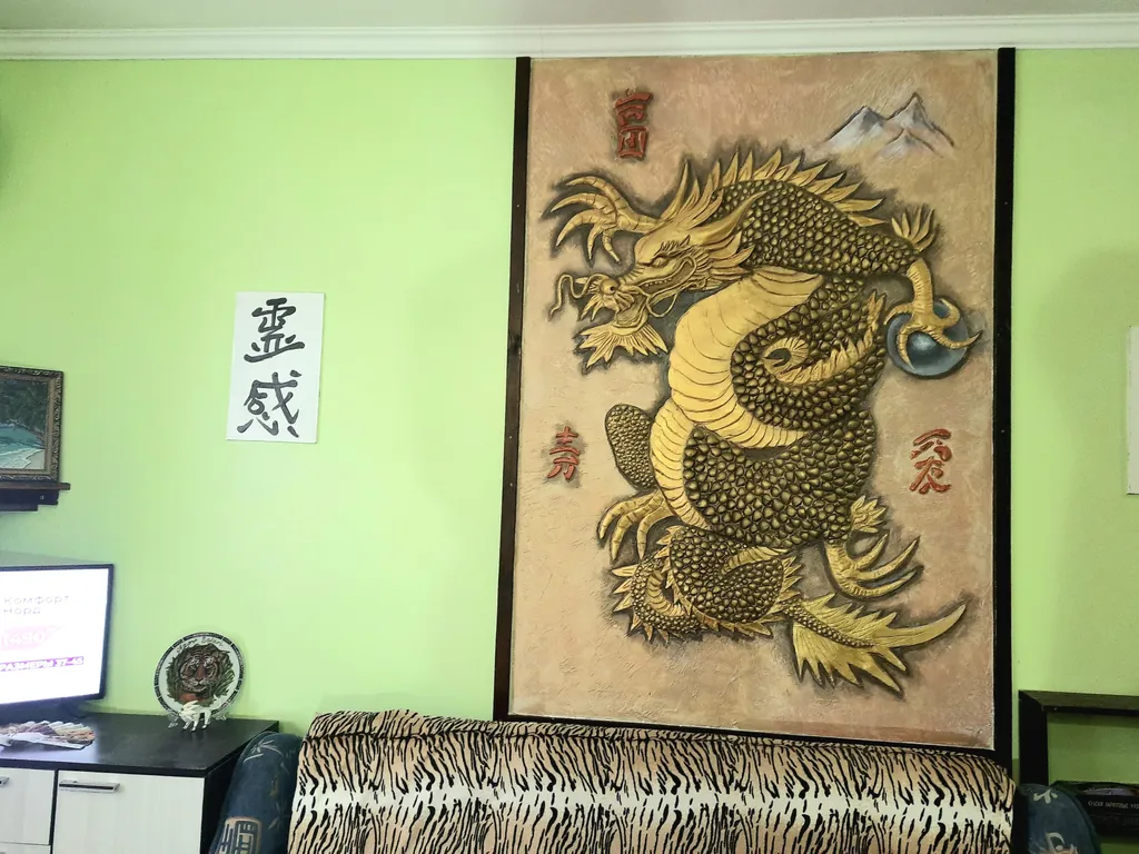 Квартира Китайский, трёхместный с двумя дополнительными местами со своей мини-кухней — аренда посуточно в Голубицкая