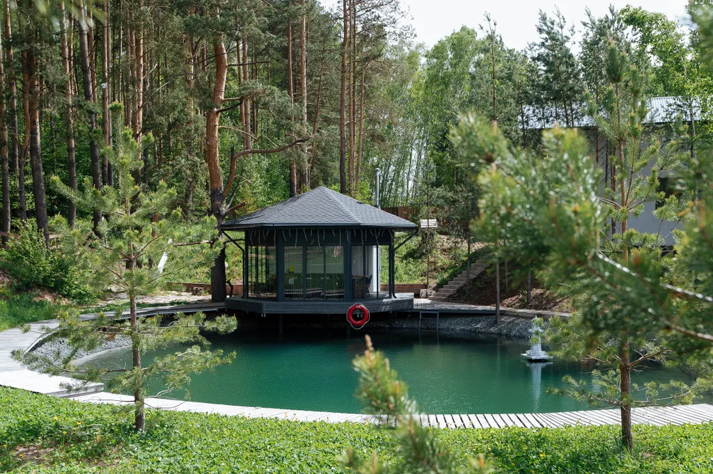 Уютный новый дом у хвойного леса в черте города