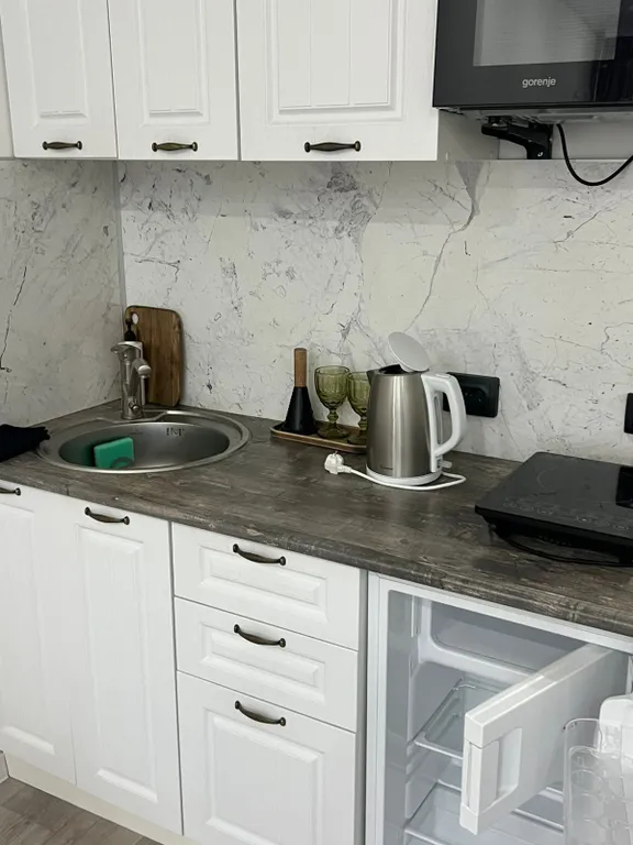 Красивая студия Skandi с панорамным окном у Море-парка