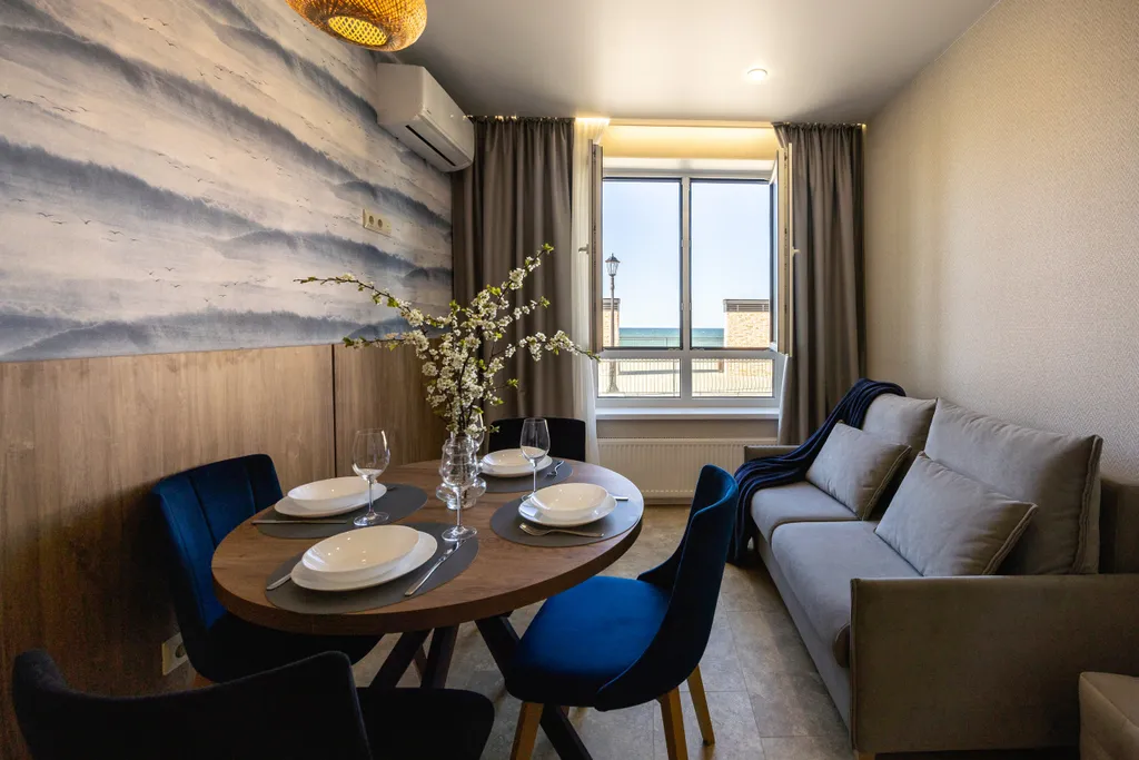 Апартамент с видом на море, 1 линия Балтийского моря