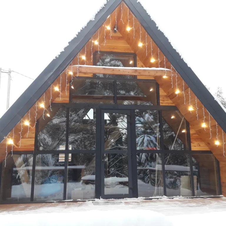 Уютный дом с баней и купелью в сосновом бору