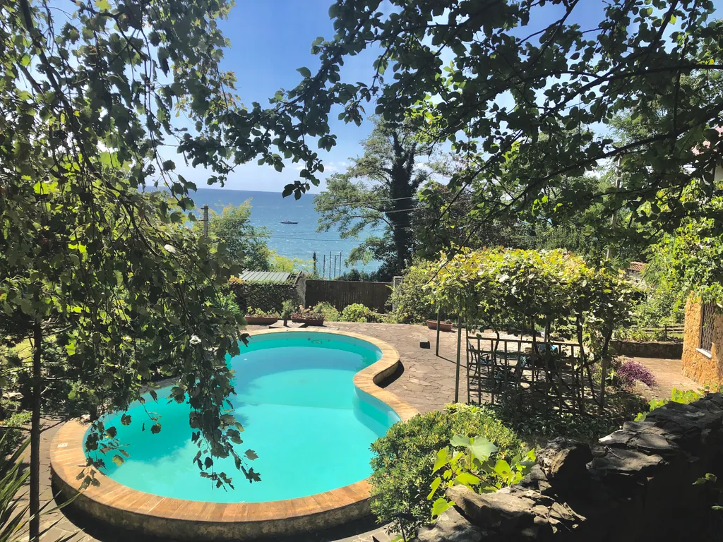 Два дома на море с бассейном и садом