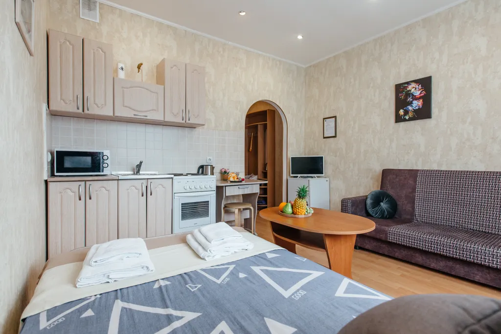 Квартира Апартаменты-студия Lucky star для 4х, новый дом, рядом ТЦ — Новосибирск