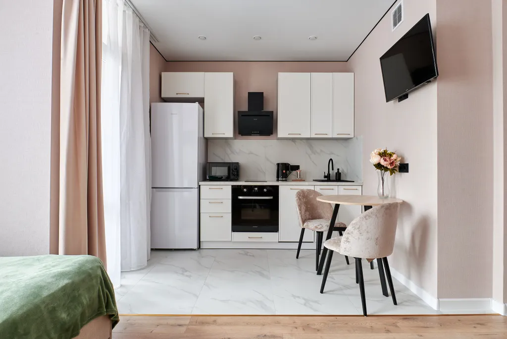 Современная квартира-студия в жк спорт лайф