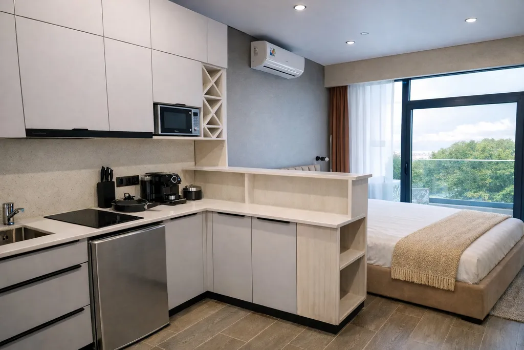 Комфортная студия с лоджией