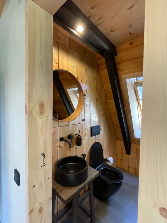 A-frame у Финского Залива посреди Корабельных сосен