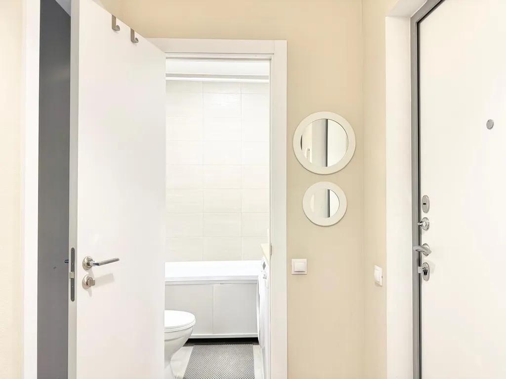 Светлая квартира с балконом