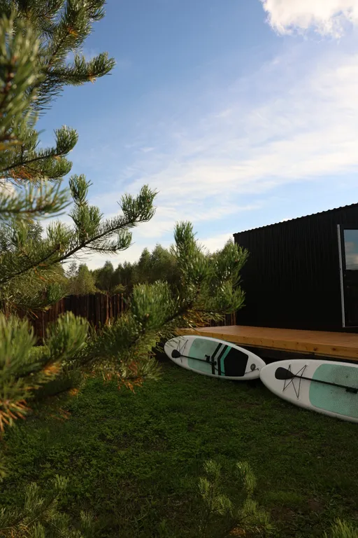 Стильный загородный домик в стиле Black