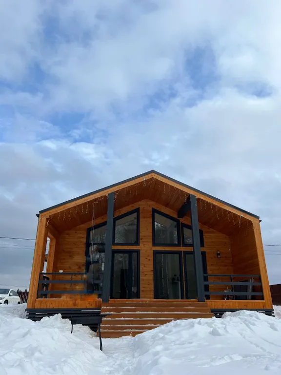 Коттедж Коттедж Барнхаус с камином и сауной на Новой Риге — Телепнево