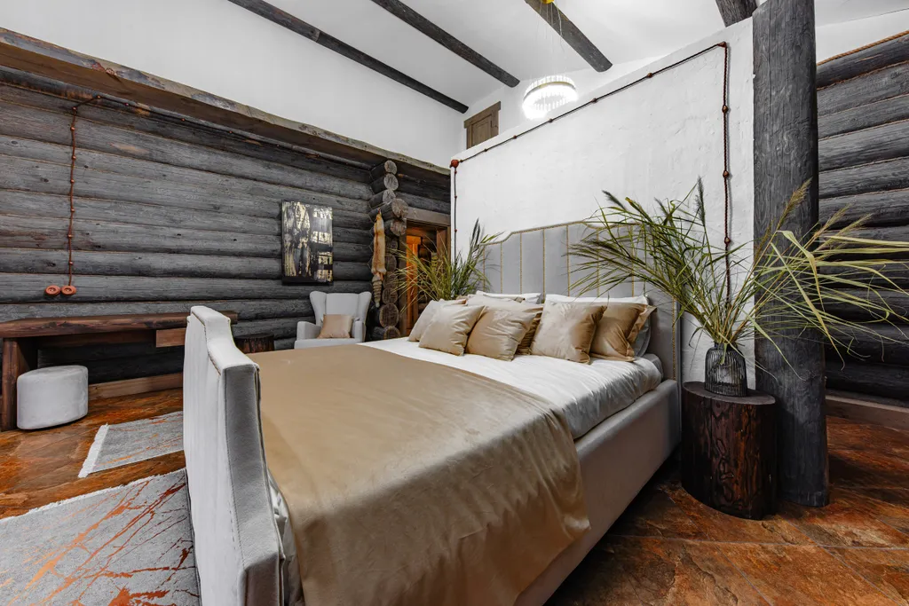 Дом  с летней кухней на три спальни с камином и террасой